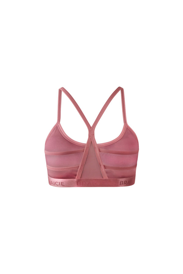 Funktionaler Damen Sport-BH rosa für Fitnesstraining oder Yoga